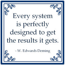 every system perfectly designed get results william edwards deming